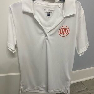 Pebble Beach White UT Dallas Golf Shirt